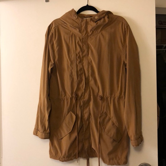 camel rain jacket